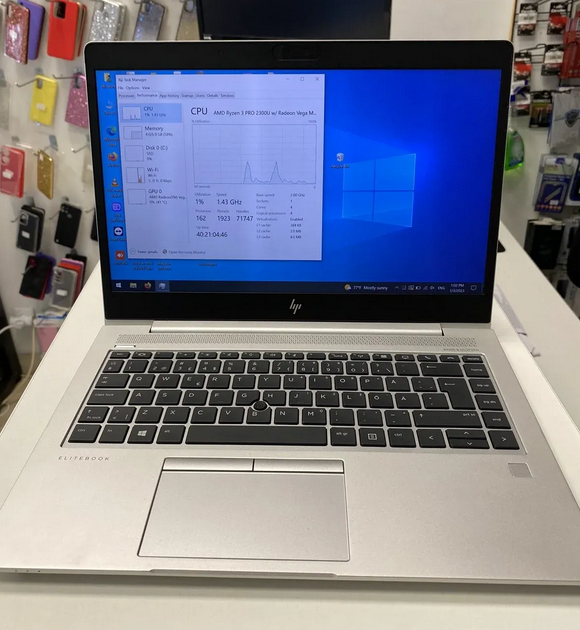 HP Elitebook MT44 AMD Ryzen 3 Pro 2300U,14'' FHD, 8 GB DDR3 SO-DIMM, 256GB SSD, Windows 10 OS